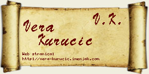 Vera Kurucić vizit kartica